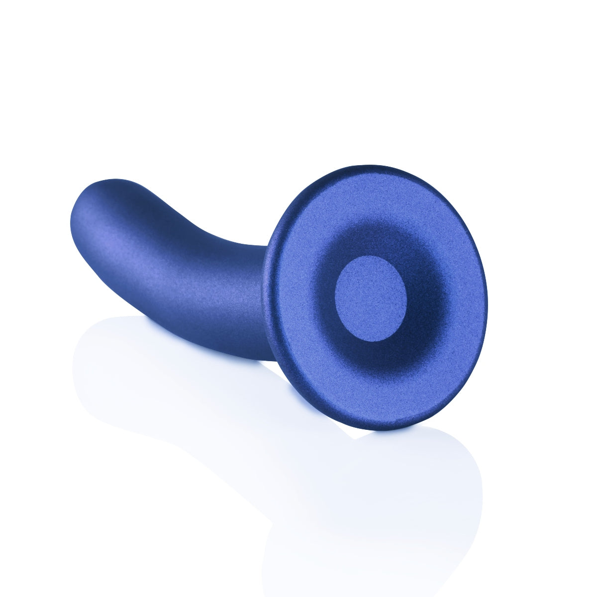 Ouch Smooth Silicone G Spot Dildo 6inch Metallic Blue