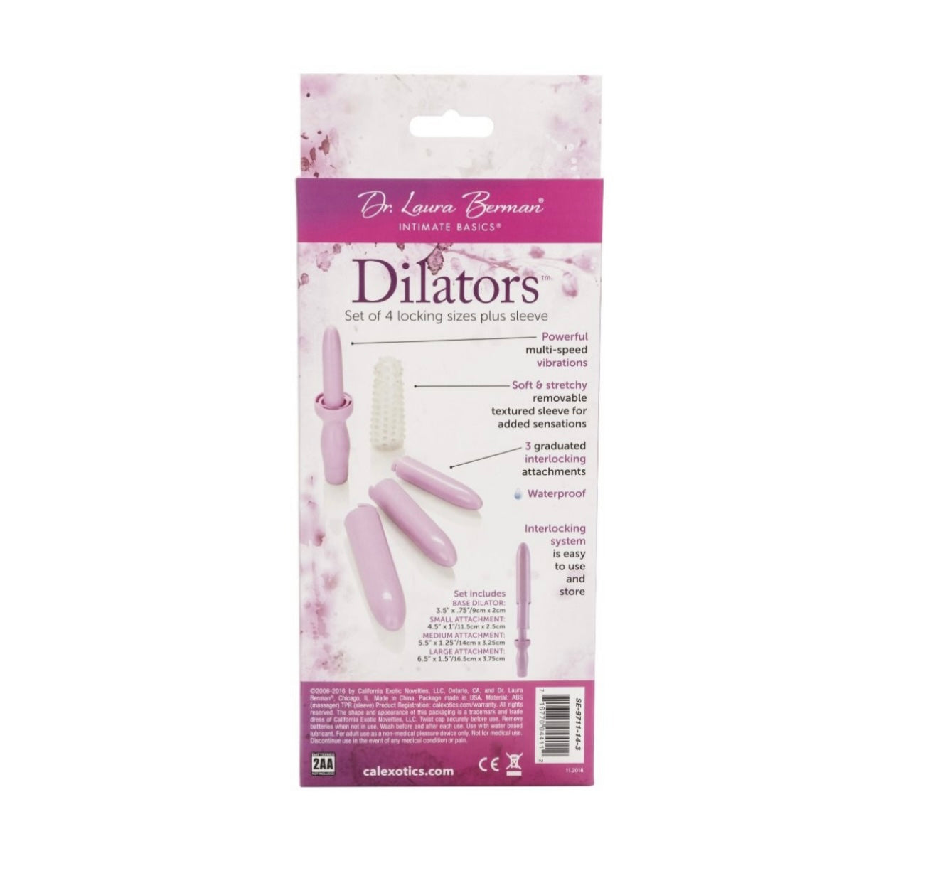 Dr Laura Berman Dilator Set Purple Dilator