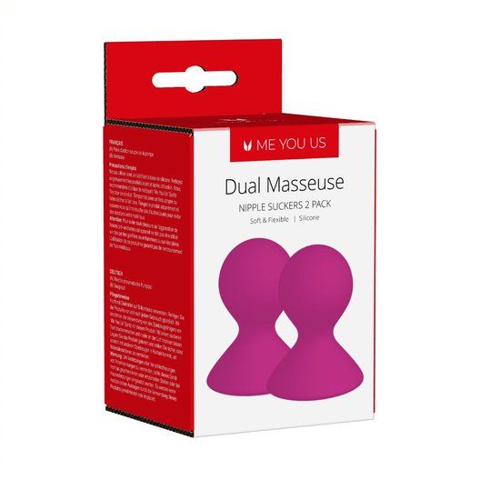 Me You Us Dual Masseuse Silicone Nipple Suckers 2 Pack