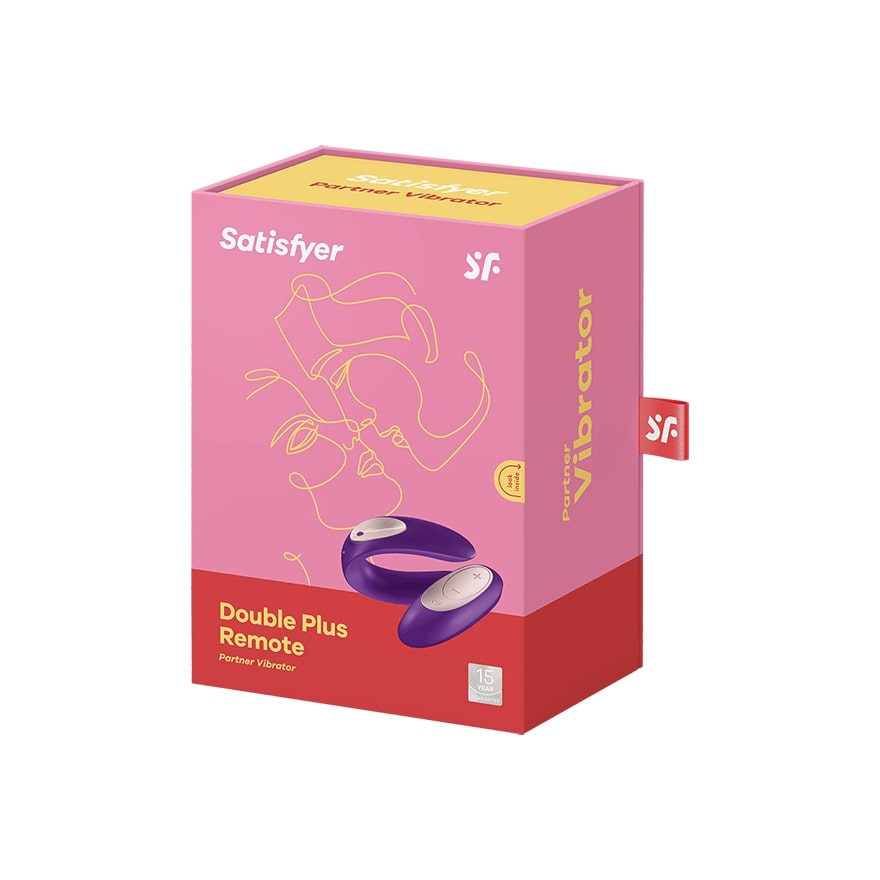 Satisfyer Double Plus Remote Control Vibrator Purple
