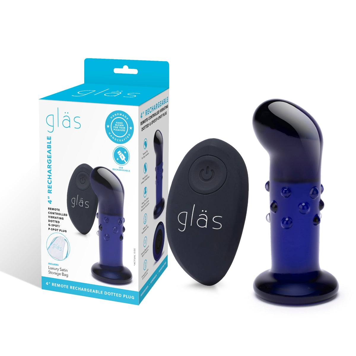 Gläs Rechargeable vibrating G/P Spot Plug