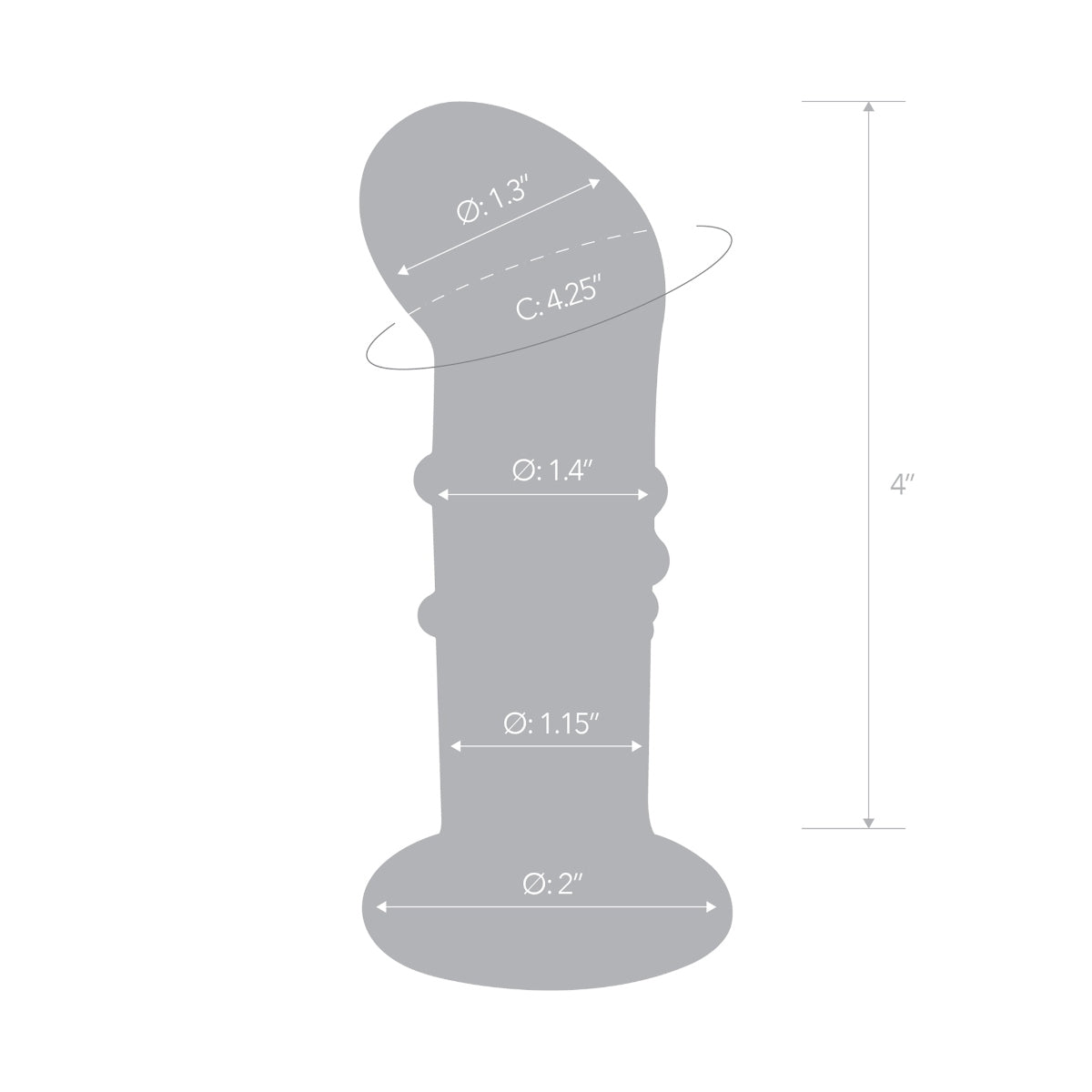 Gläs Rechargeable vibrating G/P Spot Plug