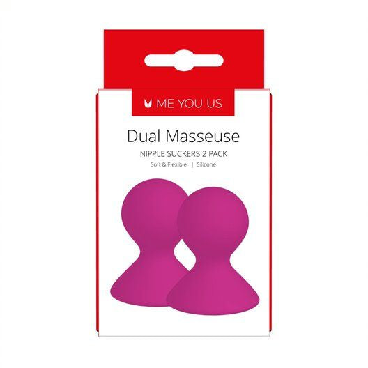 Me You Us Dual Masseuse Silicone Nipple Suckers 2 Pack