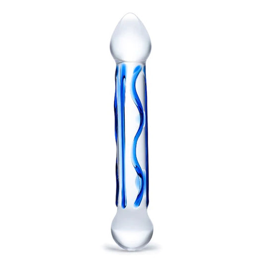 Glas Full Tip Textured Glass Dildo