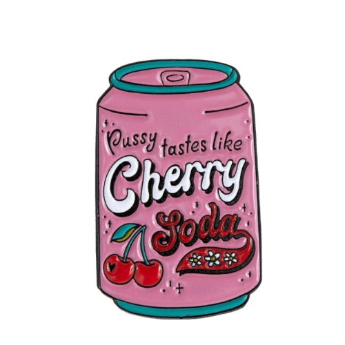 Cherry Soda Enamel Pin